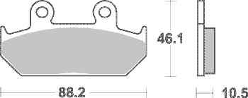 Brzdové destičky DP Brakes přední HONDA NX 650 Dominator rok 88-92