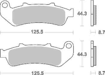 Brzdové destičky DP Brakes zadní HONDA CBR 1000 F rok 93-00