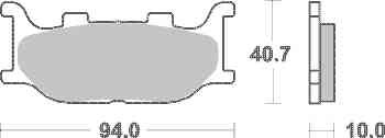 Brzdové destičky SBS přední YAMAHA FZ6 Fazer rok 04-09