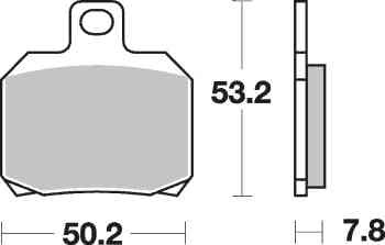 Brzdové destičky Brembo zadní APRILIA 1000 ETV Capo Nord rok 01-08