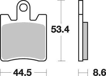 Brzdové destičky SBS přední YAMAHA FJR 1300 rok 06-20