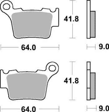 Brzdové destičky TRW Lucas RSI zadní GAS GAS MC 450 F rok 21-25
