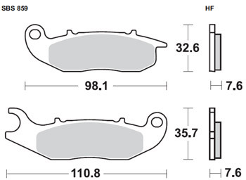 Brzdové destičky Brembo přední HONDA CRF 250 L rok 13-21