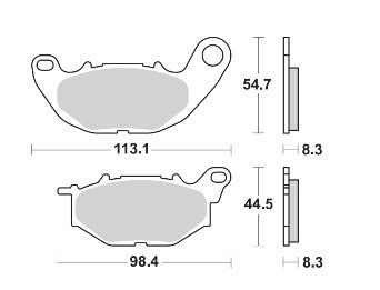 Brzdové destičky Brembo přední YAMAHA YZF-R3 rok 15-23