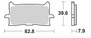 Brzdové destičky SBS přední HONDA X-ADV 750 rok 18-23