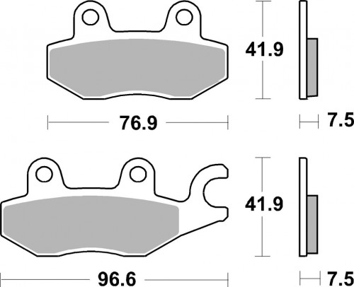 Brzdové destičky SBS přední HONDA CBR 600 RR rok 18-21