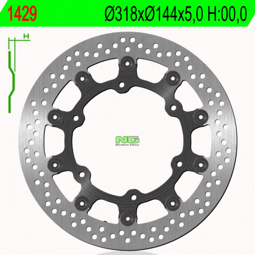 Brzdový kotouč NG přední TRIUMPH 865 Thruxton rok 04-15