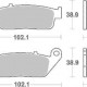 Brzdové destičky DP Brakes zadní TRIUMPH 900 Thunderbird rok 95-03